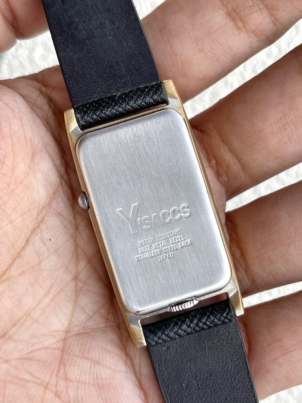 Yohji Yamamoto Rare 1990s Sacsny Y’saccs Dual Time Rectangular Tank Watch Size ONE SIZE - 7 Thumbnail