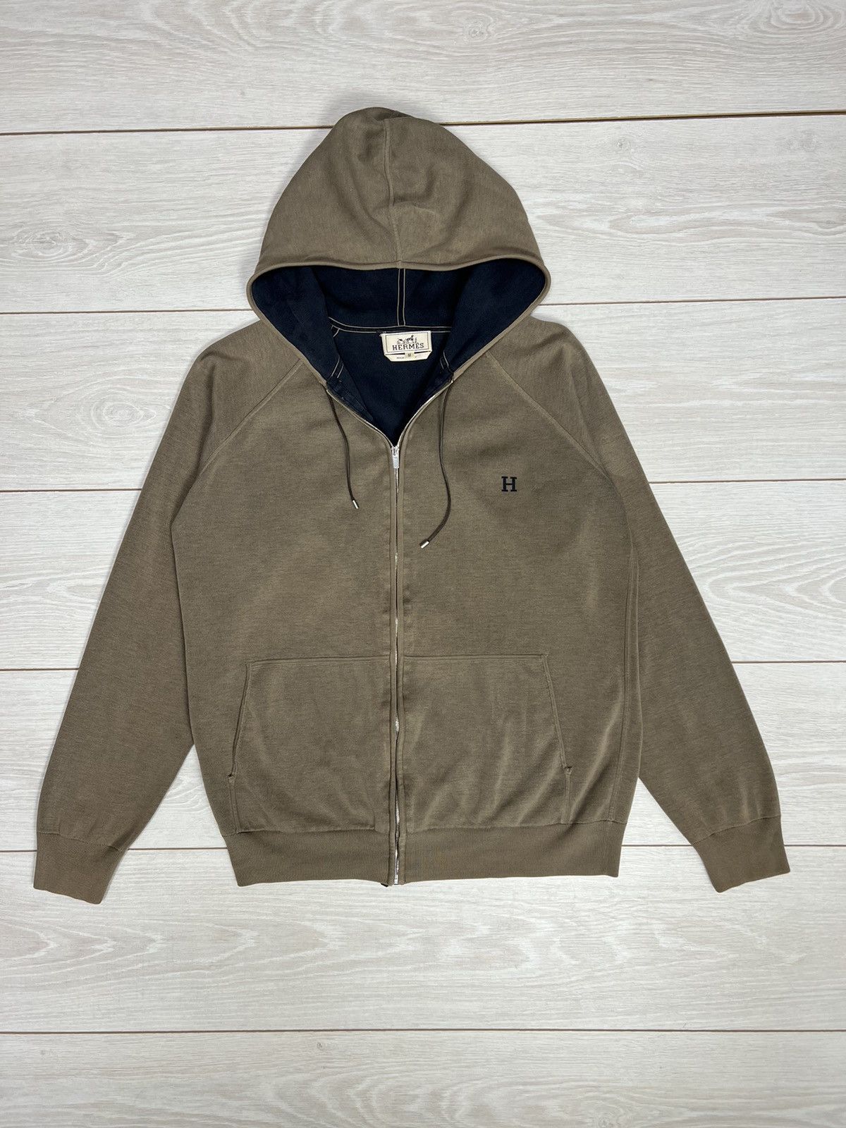 Hermes Hermès Cotton & Cashmere Zip-Up Hoodie & Sweatpants Suit Set Size US M / EU 48-50 / 2 - 2 Thumbnail