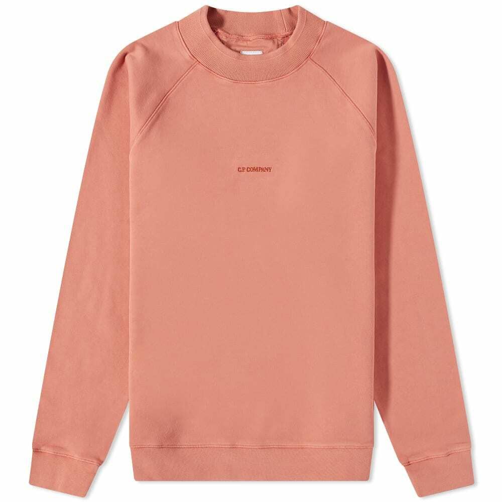 C.P. Company o1y1224 Logo Sweatshirt in Pink Size US M / EU 48-50 / 2 - 1 Thumbnail