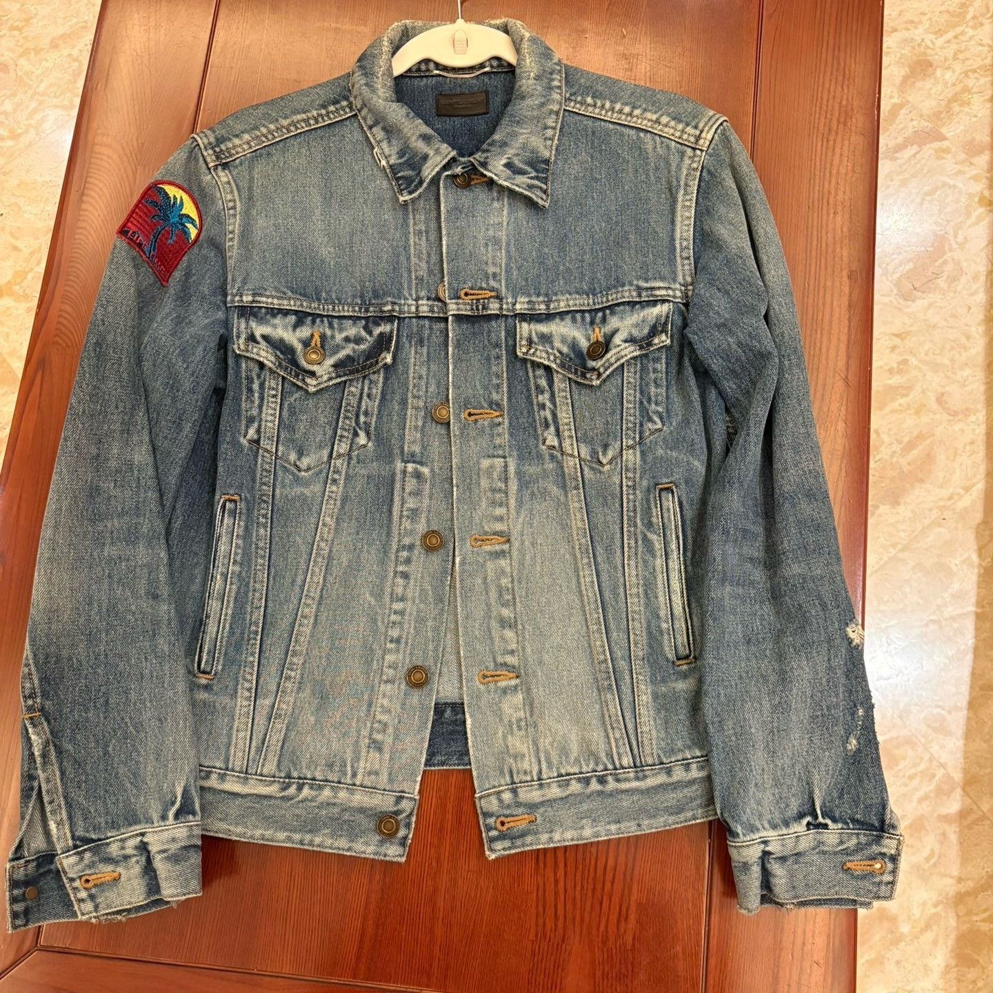 Saint Laurent Paris Saint Laurent Hedi Slimane 2015 Denim Jacket Size US M / EU 48-50 / 2 - 1 Thumbnail