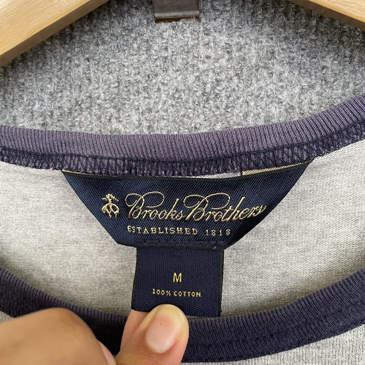 Brooks Brothers × Vintage Vintage Brooks Brothers New York Minimalist T Shirt Size US L / EU 52-54 / 3 - 3 Thumbnail