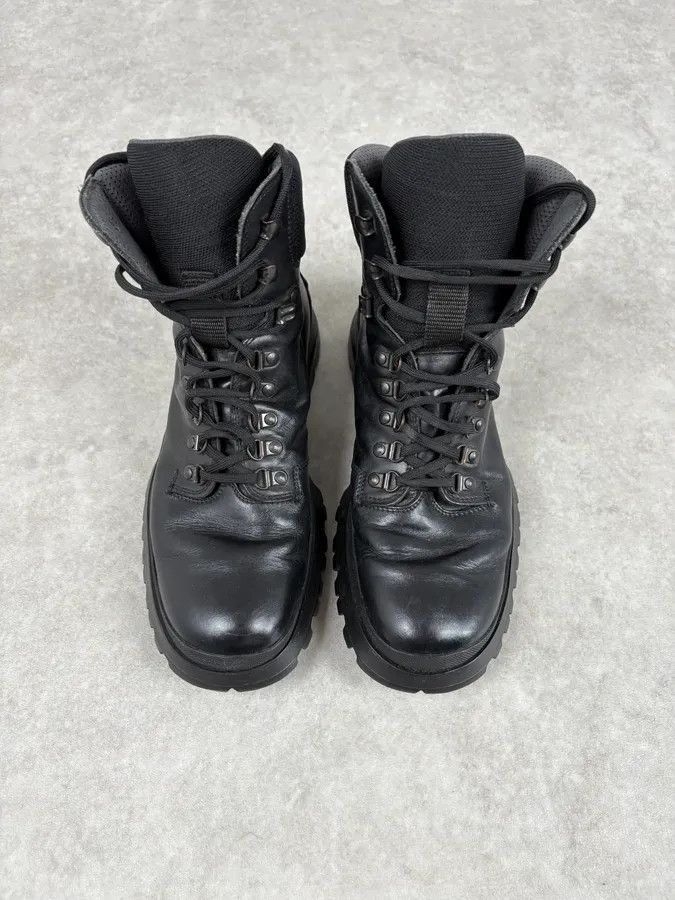 Prada AW1999 Prada Black Premium Vibram Leather Boots Size US 9.5 / EU 42-43 - 2 Thumbnail