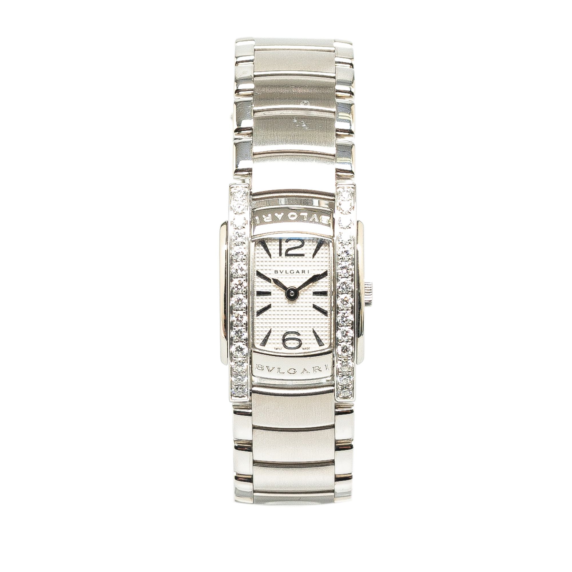 Bvlgari Bvlgari Quartz Stainless Steel with Diamonds Assioma Watch ...