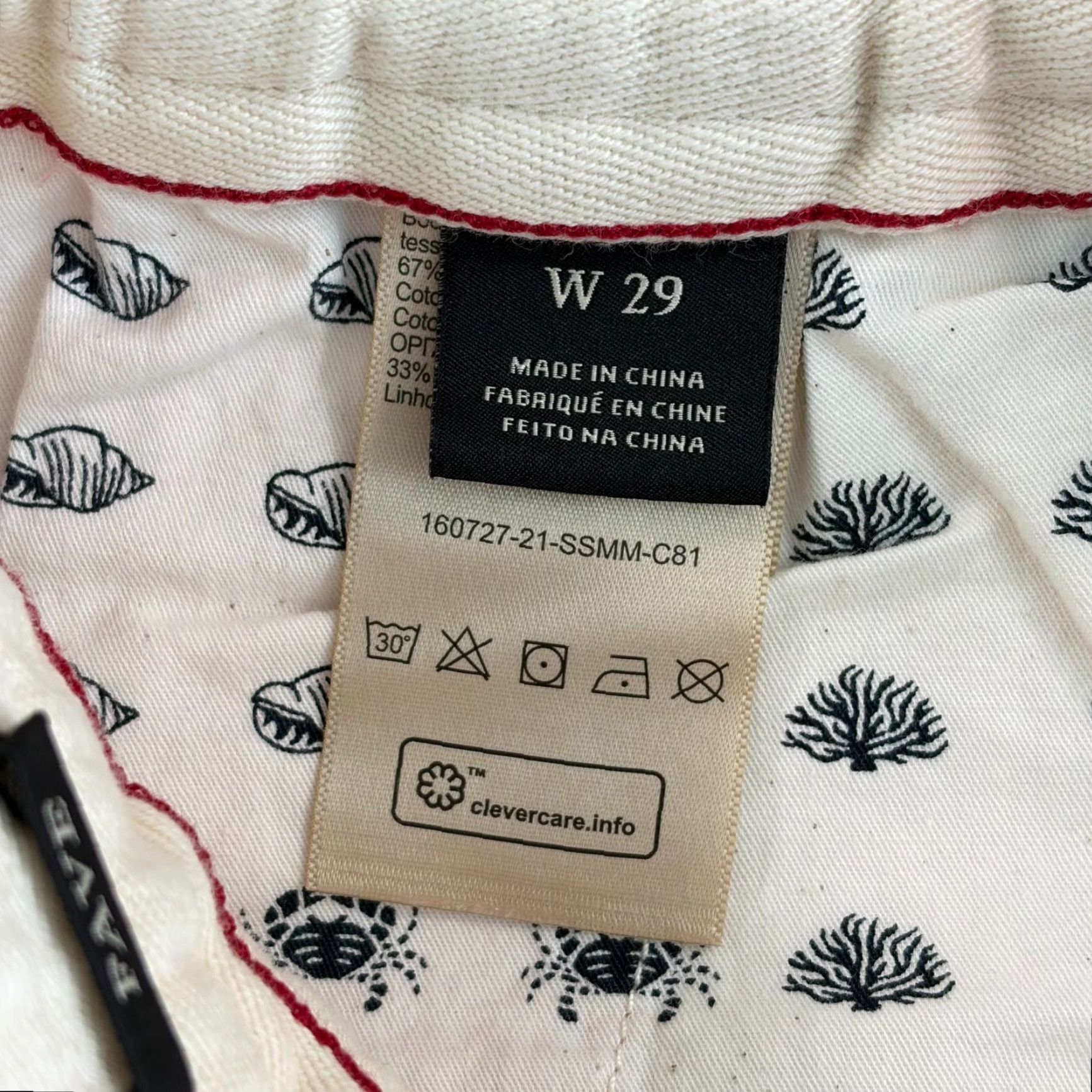 Scotch & Soda Scotch & Soda Fave Linen Blend Shorts Men 29 Elastic Waist Drawcord Pink Chino Pocket Shorts 8in Inseam Regular Fit Varsity Preppy NWT Size US 29 - 2 Thumbnail