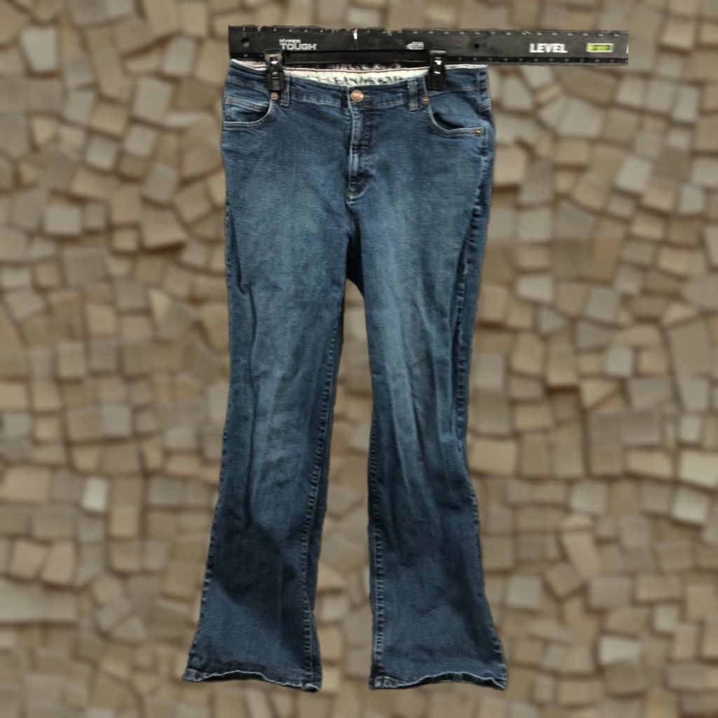 Lands' End Lands' End Jeans Bootcut Size 14 Womens Regular 33" Waist 32" Inseam Medium Wash Blue Denim Size 36" / US 14 / IT 50 - 1 Thumbnail