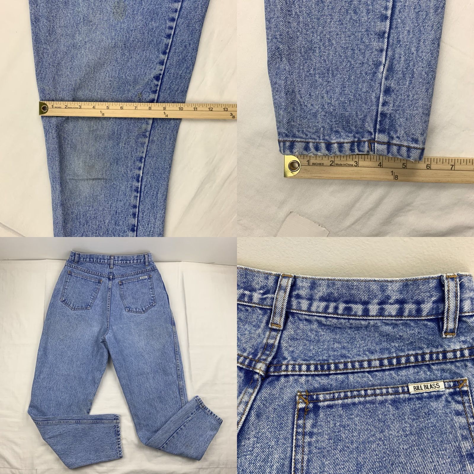 Bill Blass VINTAGE Bill Blass Jeans Womens 12 Blue Mom Jeans High Waisted 90s USA Pink? Wait. Size 34" / US 12 / IT 48 - 10 Thumbnail