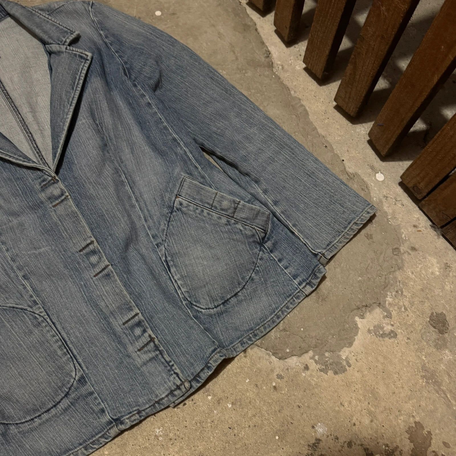 Walter Van Beirendonck Walter van Beirendonck wl&t denim jeans jacket 90s Size US L / EU 52-54 / 3 - 6 Thumbnail