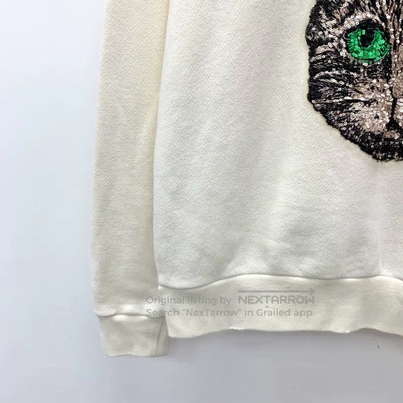 Gucci gucci Beige logo letter cat sequin cotton hooded drawstrin Size US XS / EU 42 / 0 - 4 Thumbnail