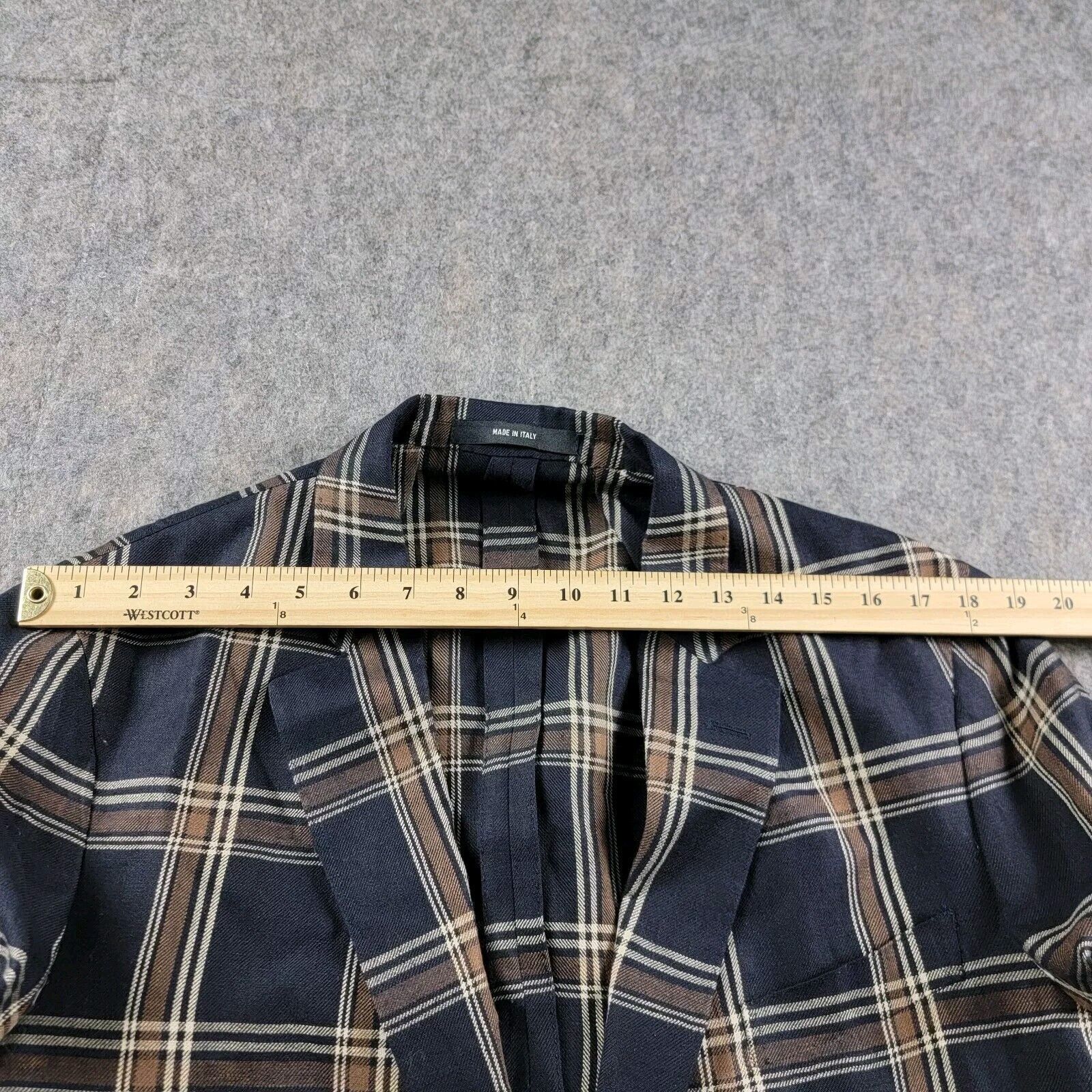 Todd Snyder Todd Snyder Mens Plaid Linen Sport Coat Blazer *Read Size 44L - 3 Thumbnail