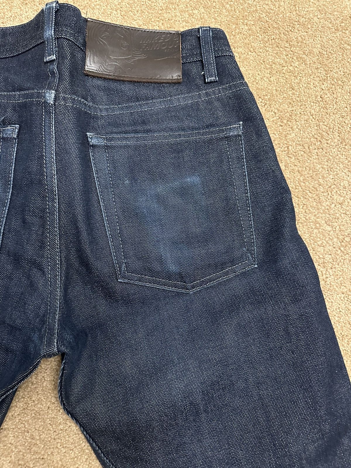 Naked & Famous Weird Guy Raw Denum Size US 29 - 6 Thumbnail