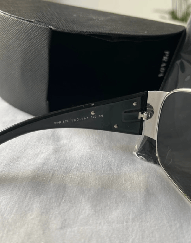 Prada PRADA Sunglasses Flame 2004 Star Mask Fire Chrome Silver Size ONE SIZE - 8 Thumbnail