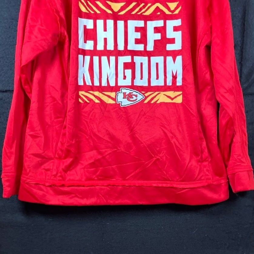 NFL NFL Womens Sweatshirt Red Chiefs Kingdom Pullover Fleece Medium Size M / US 6-8 / IT 42-44 - 3 Thumbnail