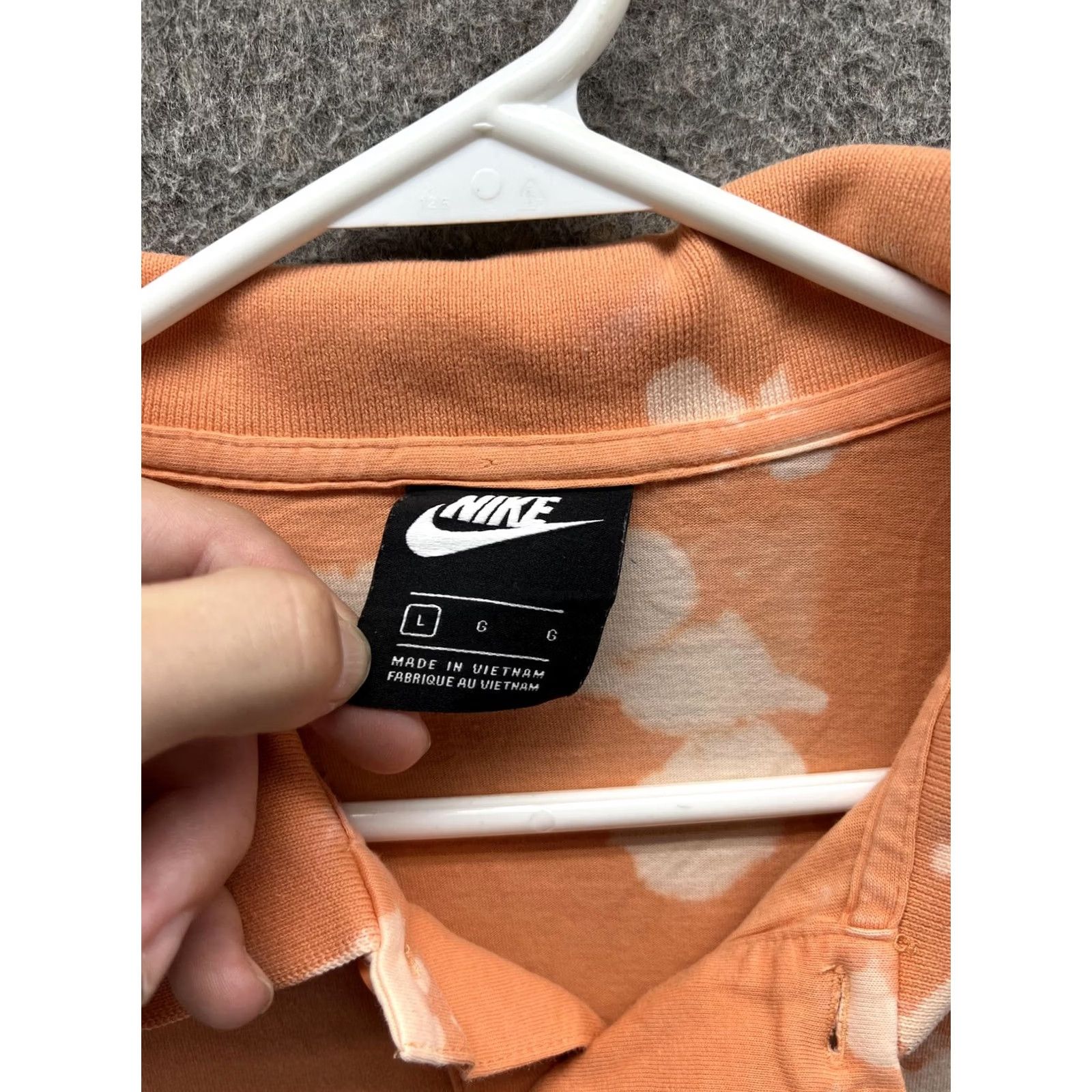 Nike Nike Polo Shirt Mens Large Orange Short Sleeve Collared Bleach Stain Spotted Size US L / EU 52-54 / 3 - 2 Thumbnail