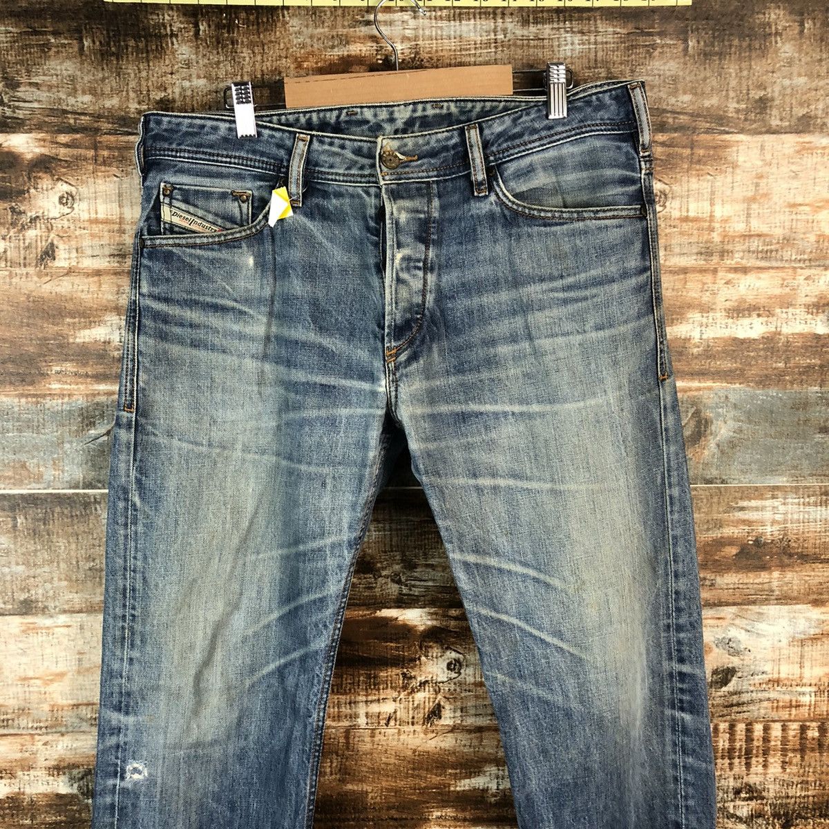 Diesel DL Diesel Industries faded Blue Denim Pants #C160 Size US 34 / EU 50 - 4 Thumbnail