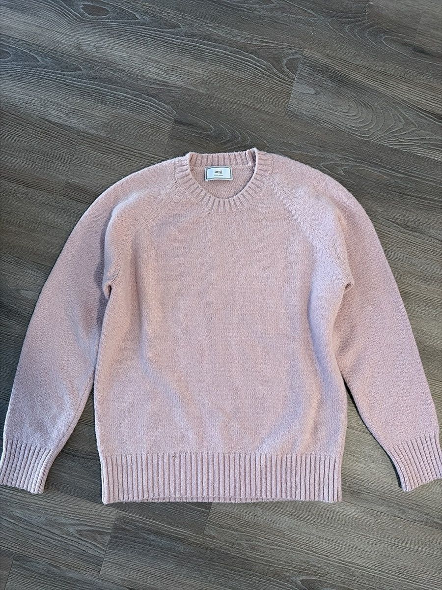 AMI Ami Alexandre Mattuussi pink sweater size Large Size US L / EU 52-54 / 3 - 1 Thumbnail