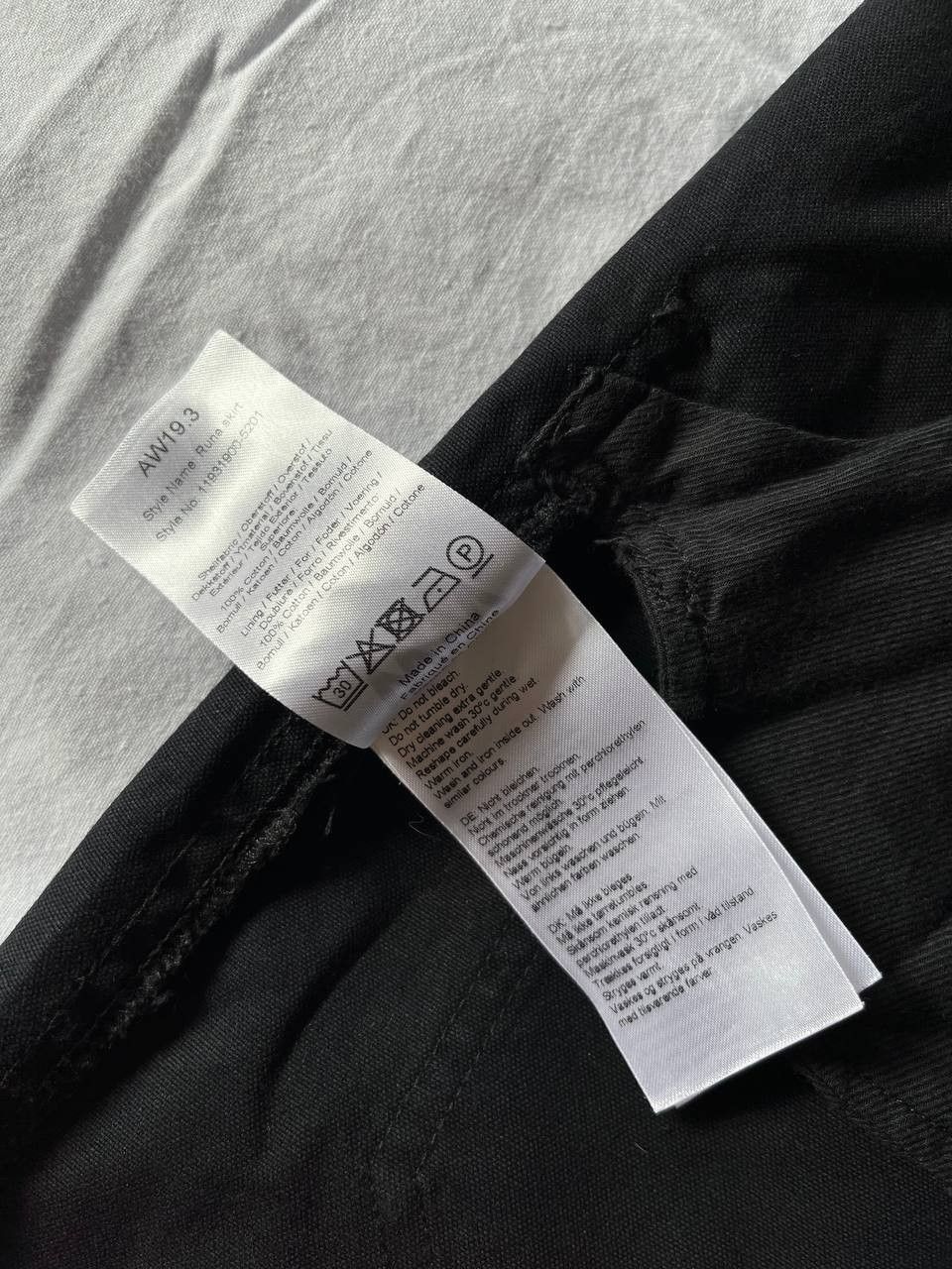 Wood Wood Wood Wood 100% cotton black Runa skirt Size 28" / US 6 / IT 42 - 8 Thumbnail