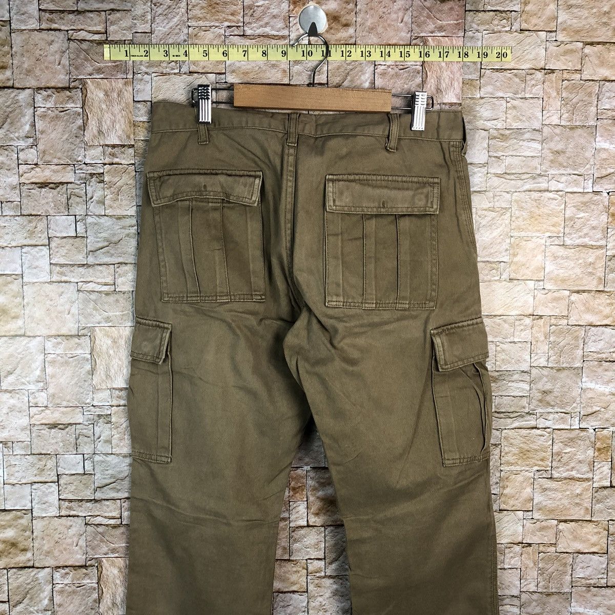 Japanese Brand Red Skins Brown utility Cargo Multipocket Pants #A650 Size US 31 - 17 Thumbnail