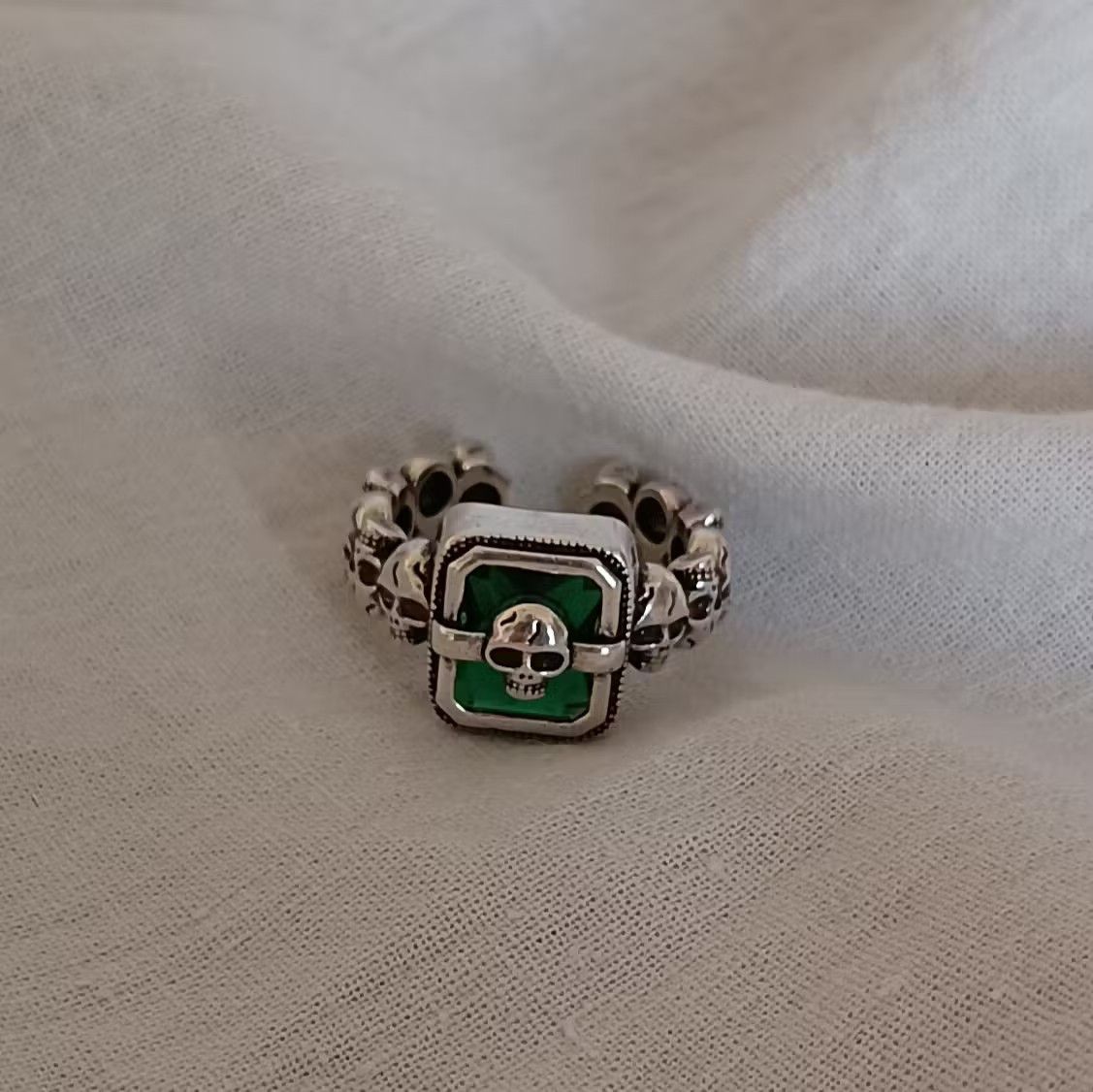 Jewelry Color Skull Ring Size ONE SIZE - 3 Thumbnail