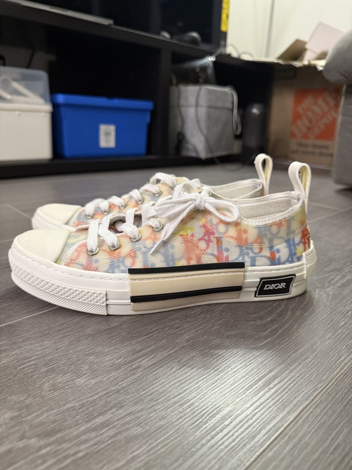 Dior Dior B23 Low Top MULTICOLOR Oblique Size US 8 / EU 41 - 1 Thumbnail