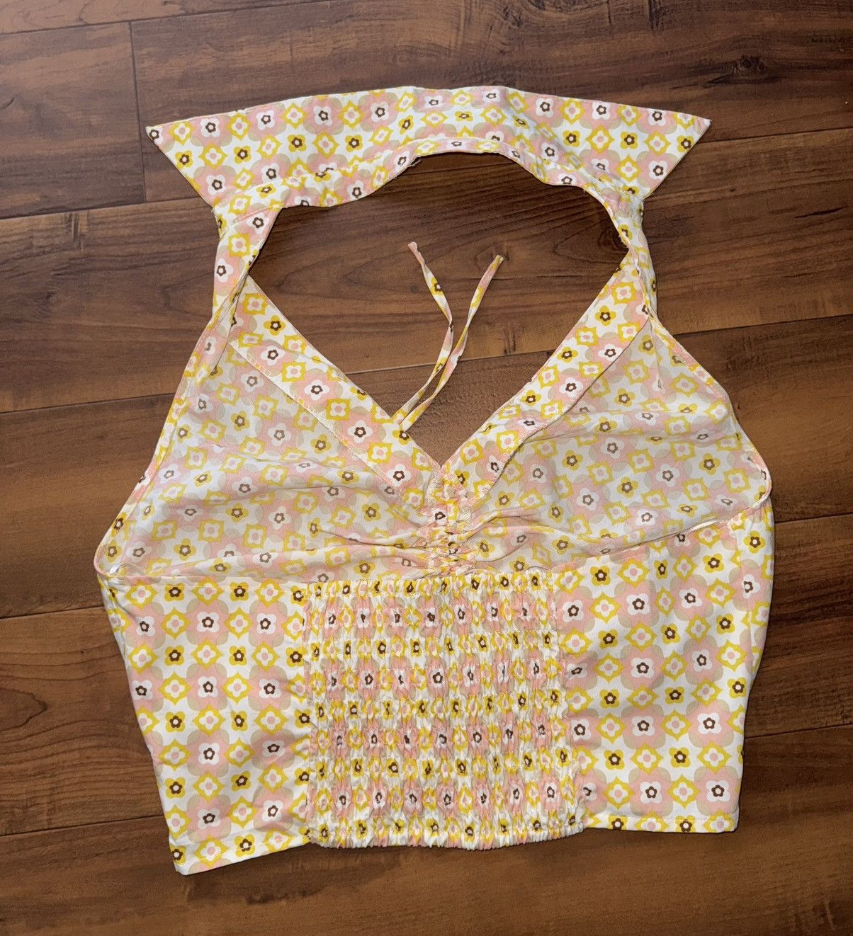 Other Floral Halter Top by Milk & Honey Western 70s Style Cowgirl Size L / US 10 / IT 46 - 6 Thumbnail