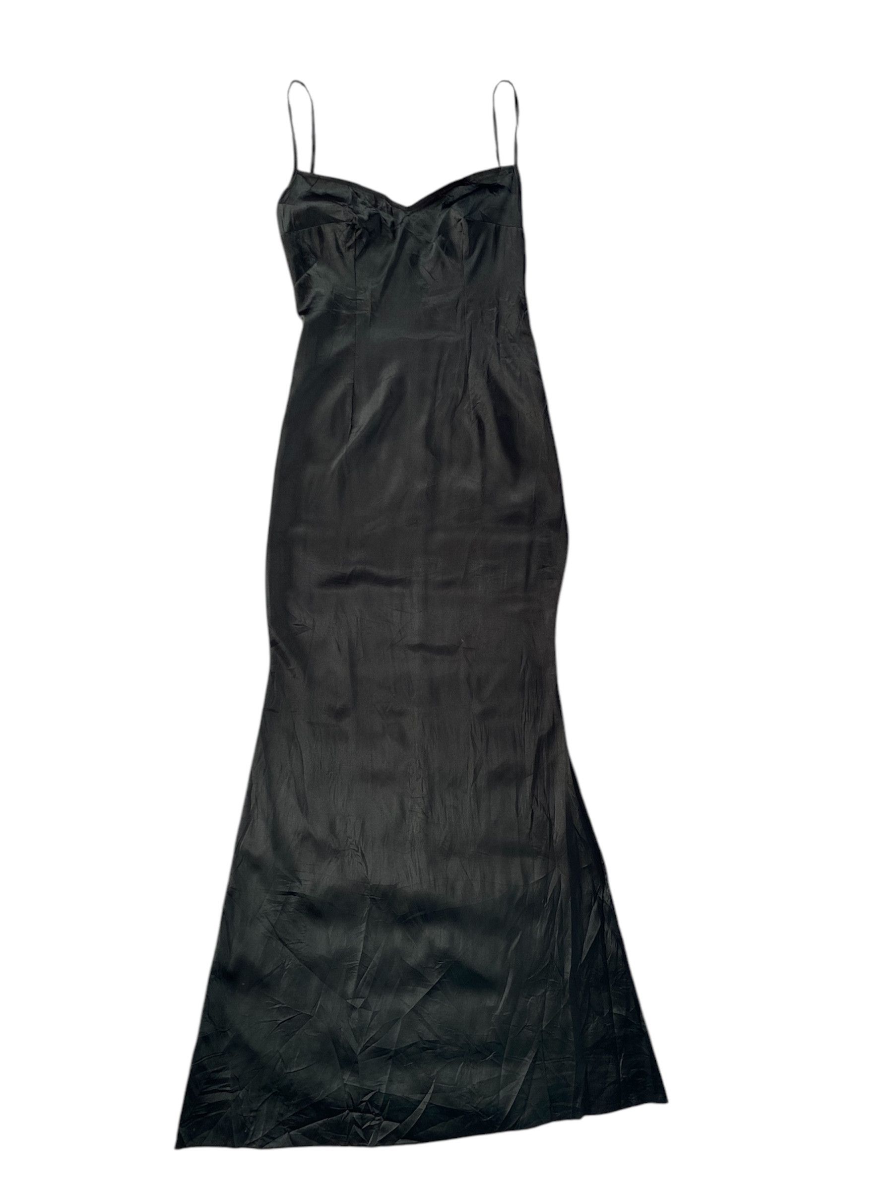 Designer John Paul Ataker Black Silky Dress Size S / US 4 / IT 40 - 1 Thumbnail