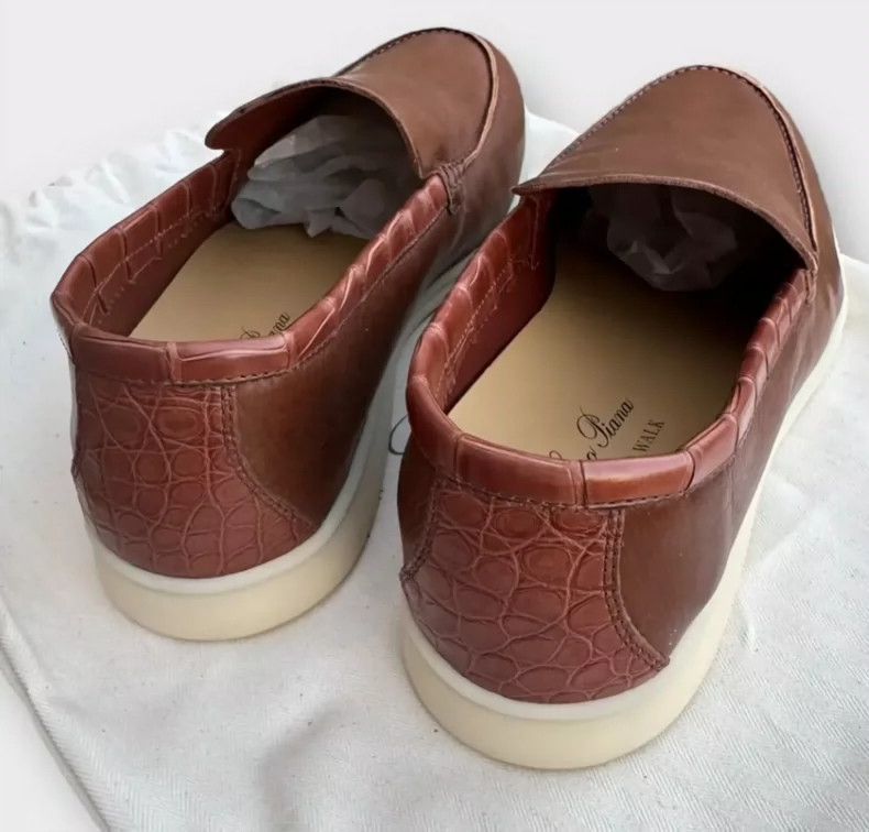 Loro Piana LORO PIANA Alligator skin casual shoes Size US 9.5 / EU 42-43 - 4 Thumbnail
