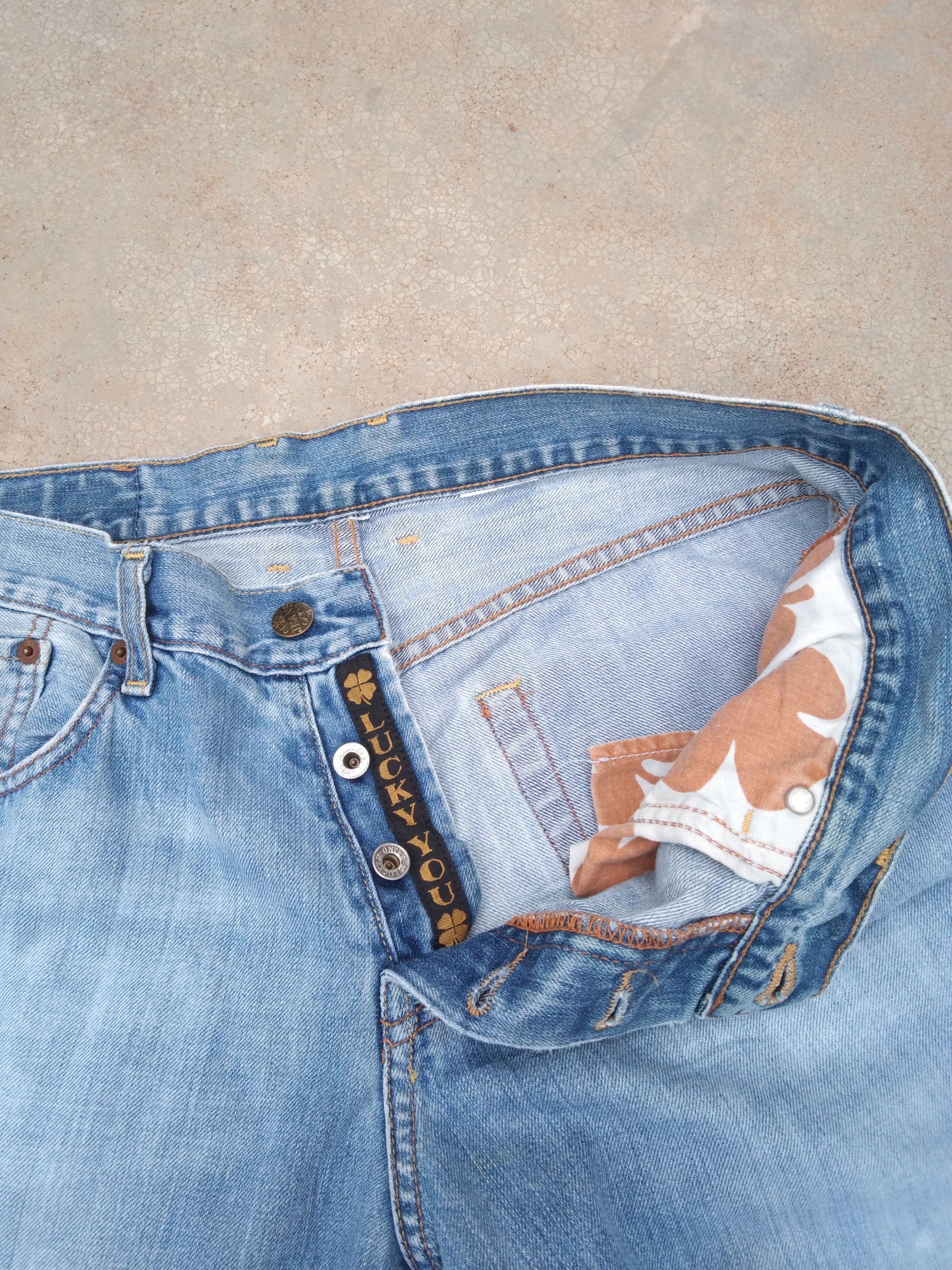 Lucky Brand Vintage Faded Blue Lucky Brand Boot Cut Flared Jeans 33x33 Size US 33 - 6 Thumbnail