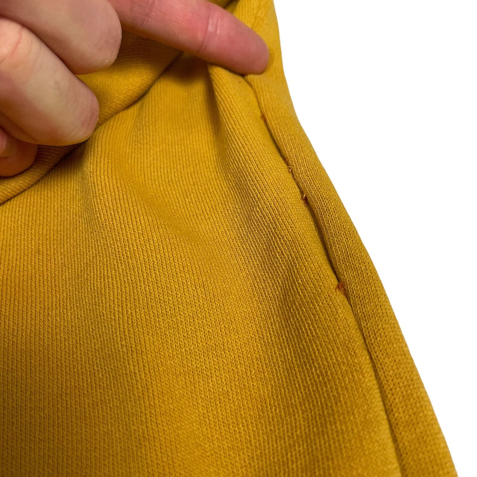 Nike × Vintage Nike Men's Yellow Swoosh Crew Neck Pullover Sweatshirt Large Size US L / EU 52-54 / 3 - 8 Thumbnail