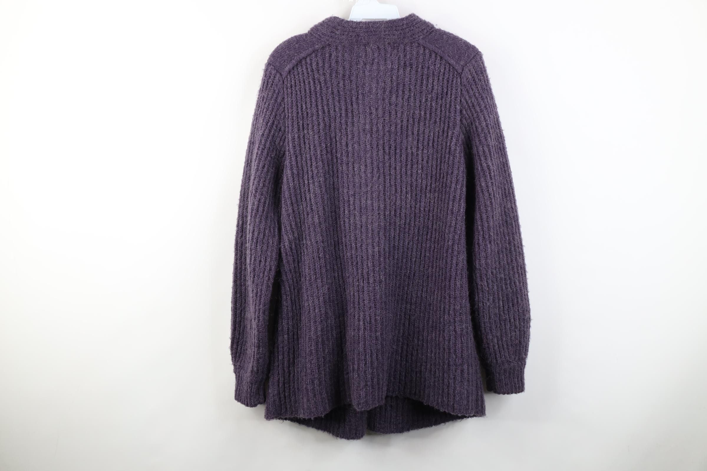 Vintage Vintage 70s Wool Blend Knit Top Button Cardigan Sweater Size S / US 4 / IT 40 - 12 Thumbnail