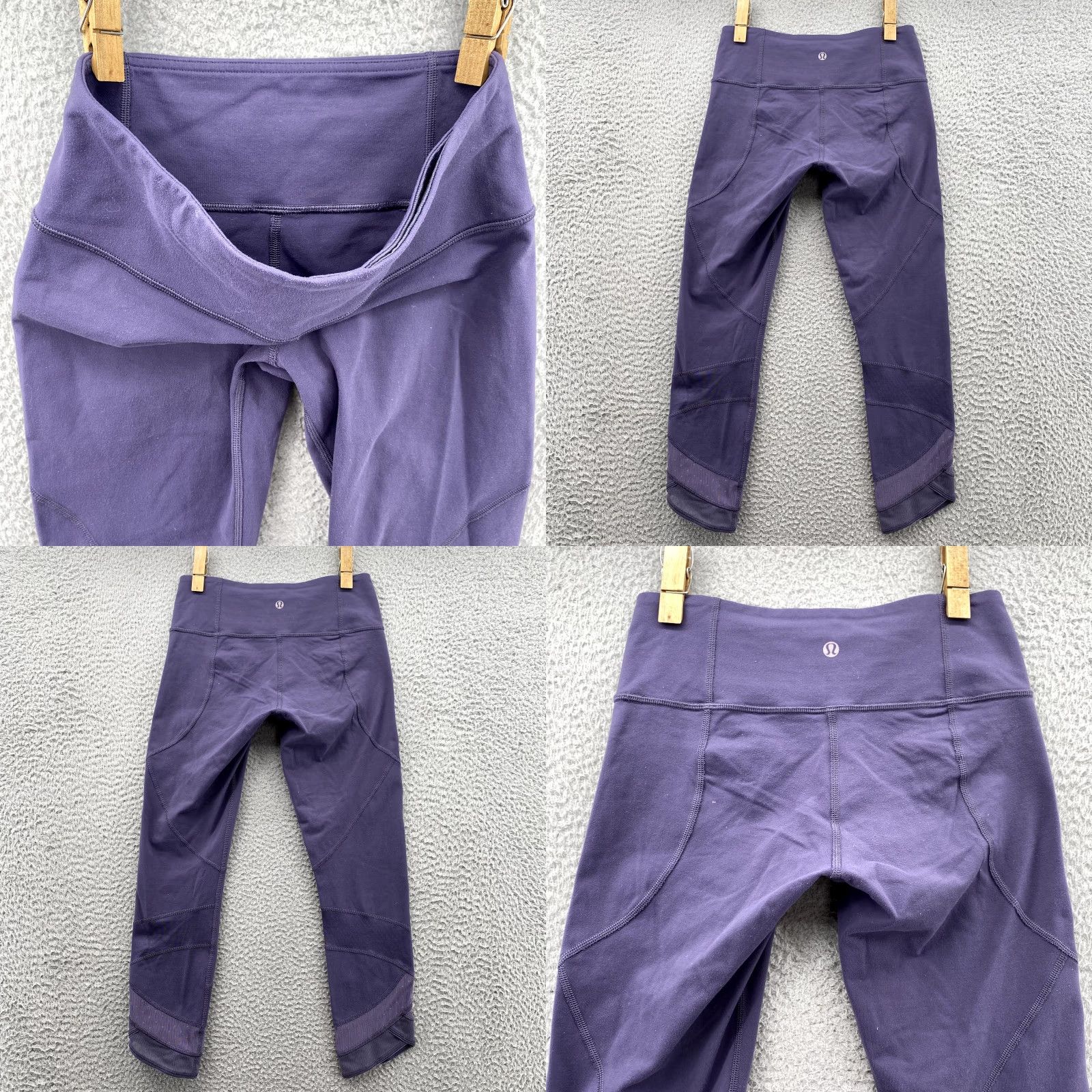Lululemon Lululemon Leggings Women's 4 Purple Crop Low Rise Running Jogging Gym Athleisure Size 27" / US 4 / IT 40 - 8 Thumbnail