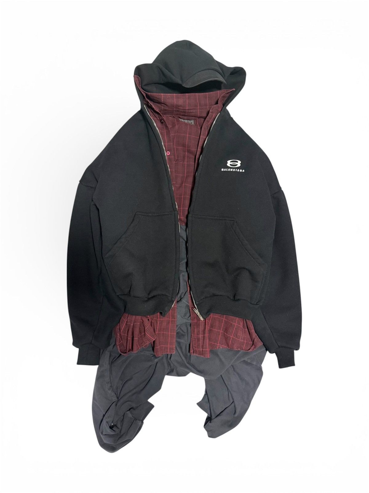 Balenciaga balenciaga unity layered hoodie (size 1) Size US S / EU 44-46 / 1 - 1 Thumbnail