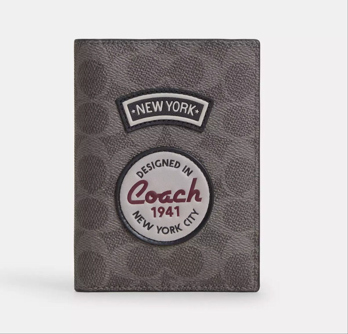 Coach Passport Card Case In Signature Canvas With Patches CCF34 Size ONE SIZE - 6 Thumbnail
