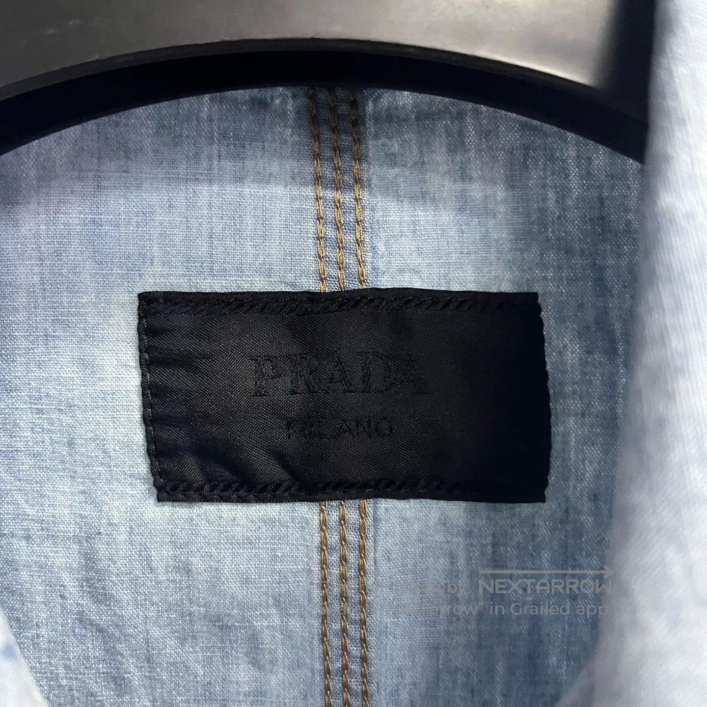 Prada Prada Light Blue Long. Size US L / EU 52-54 / 3 - 3 Thumbnail
