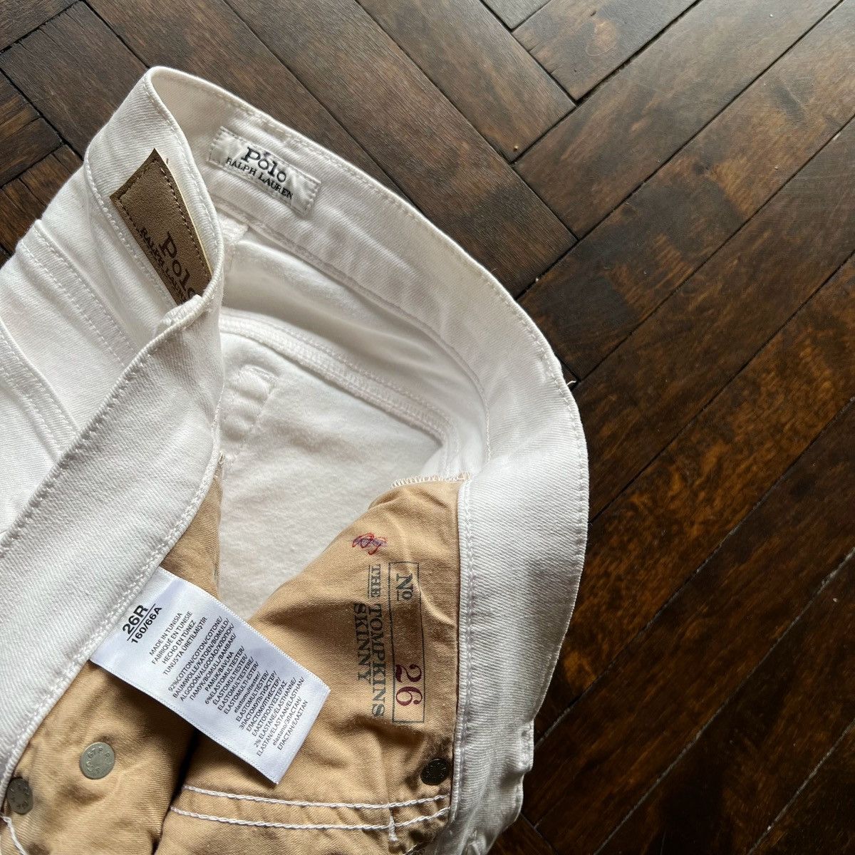 Polo Ralph Lauren × Ralph Lauren Polo Ralph Lauren Womens White Skinny Jeans Zipper Pants Size 27" / US 4 / IT 40 - 8 Thumbnail