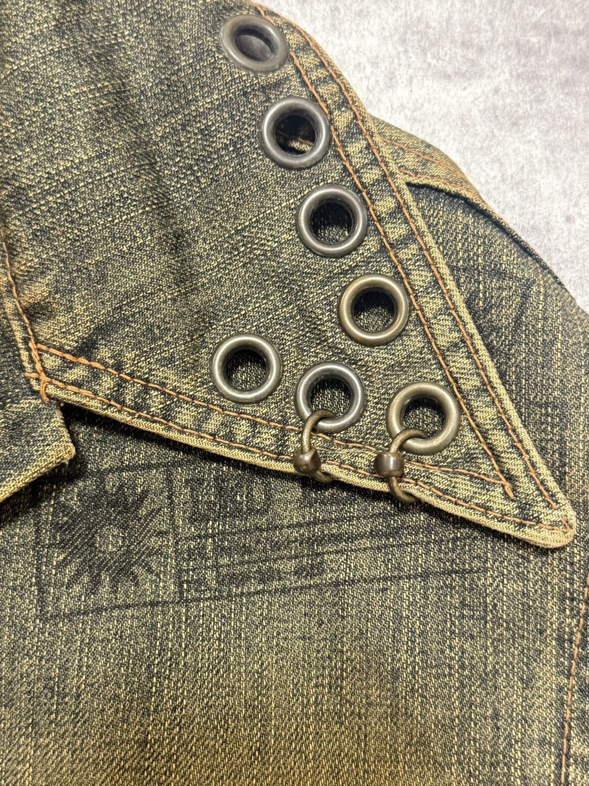 Japanese Brand Led Rechwe "Mamushi" Mudwash Denim Jacket Size US M / EU 48-50 / 2 - 5 Thumbnail