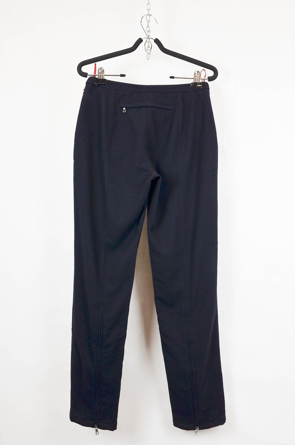 Prada Prada Navy Virgin Wool Pants – Made in Italy – Size 40 Size 27" / US 4 / IT 40 - 2 Thumbnail
