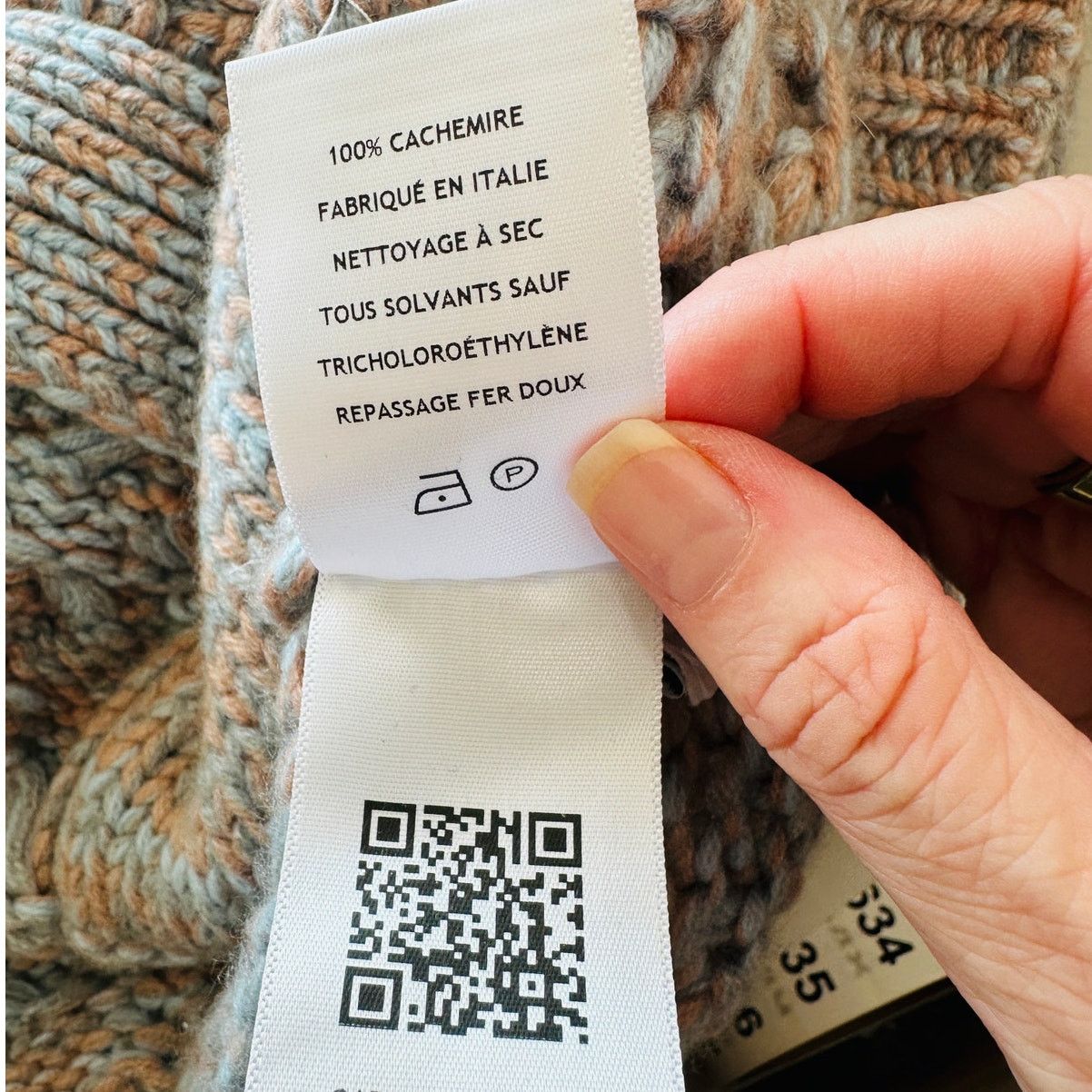 Gabriela Hearst Gabriela Hearst Aguirre Blue Peach Knit Cashmere Cardigan L Size L / US 10 / IT 46 - 8 Thumbnail