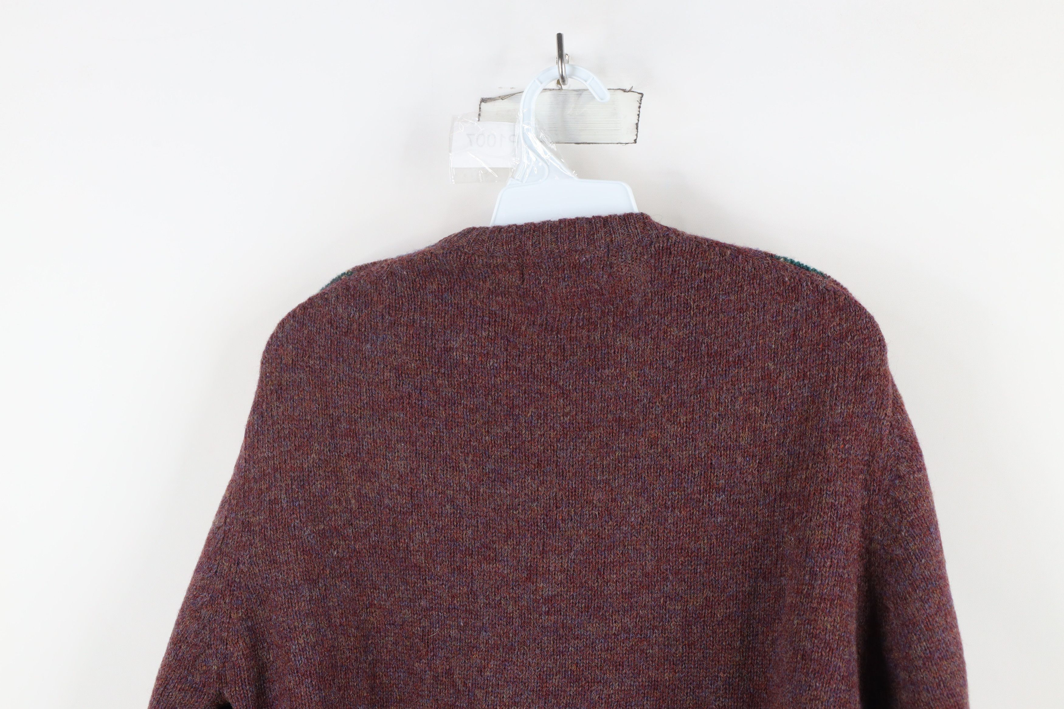 Vintage Vintage 70s Streetwear Wool Knit Argyle Diamond Sweater Size M / US 6-8 / IT 42-44 - 8 Thumbnail