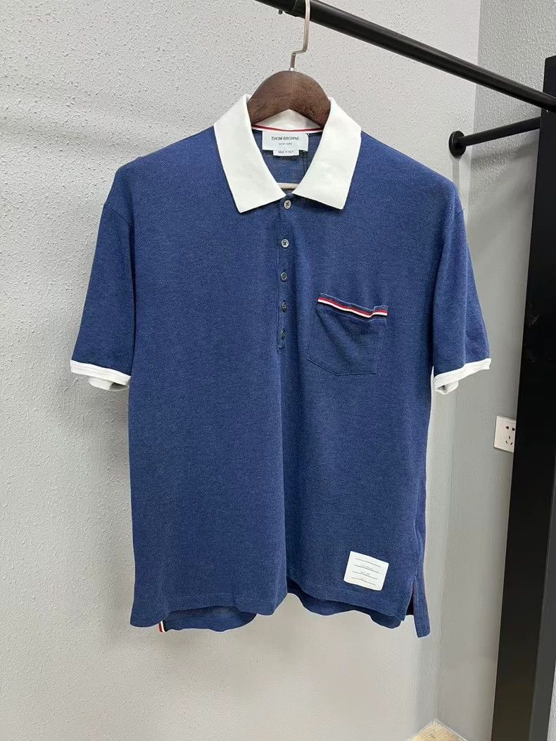 Thom Browne Thom Browne size2 Cowboy Polo shirt, short sleeves Size US M / EU 48-50 / 2 - 1 Thumbnail