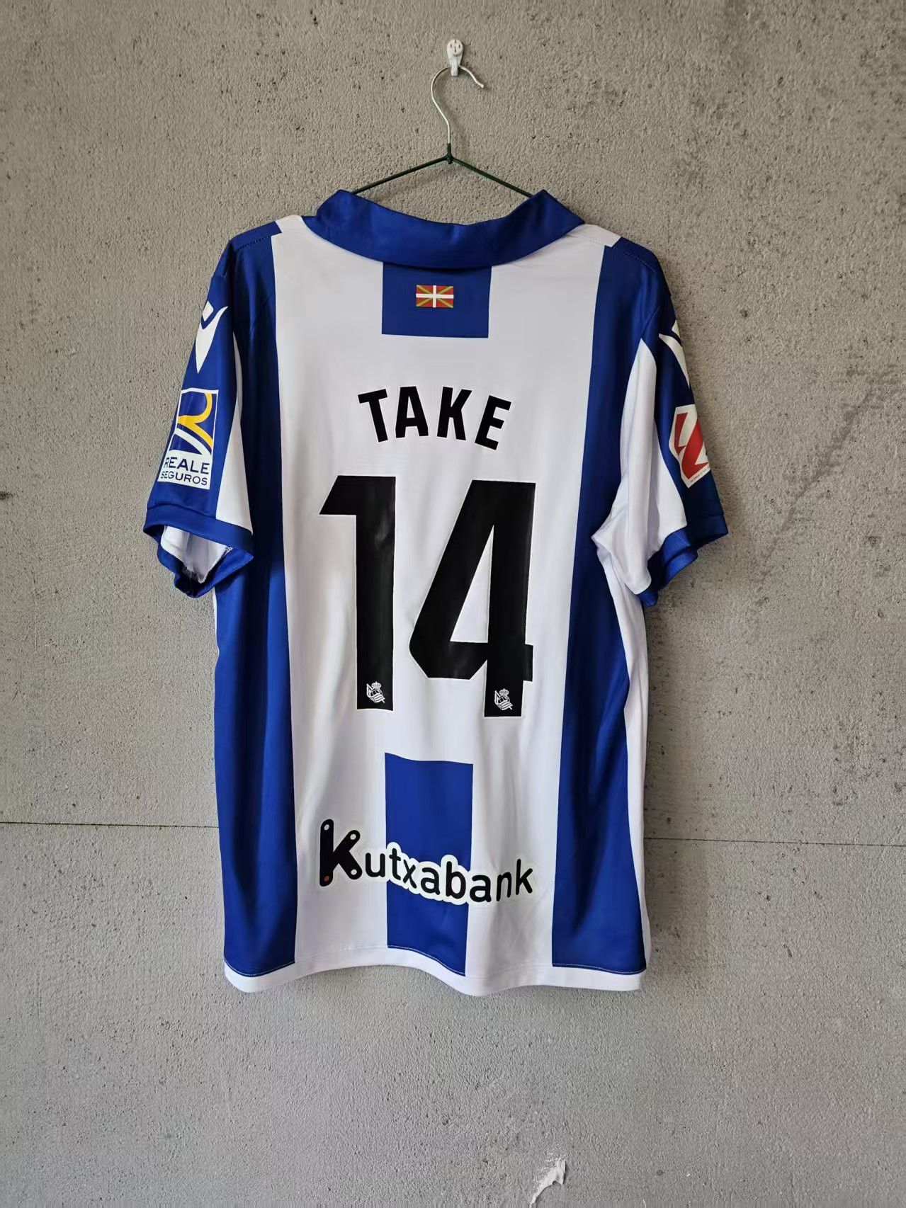 Real Sociedad TAKE 14番ユニフォーム Mサイズ Real Sociedad TAKE 14番ユニフォーム Mサイズ 2023-24 Real