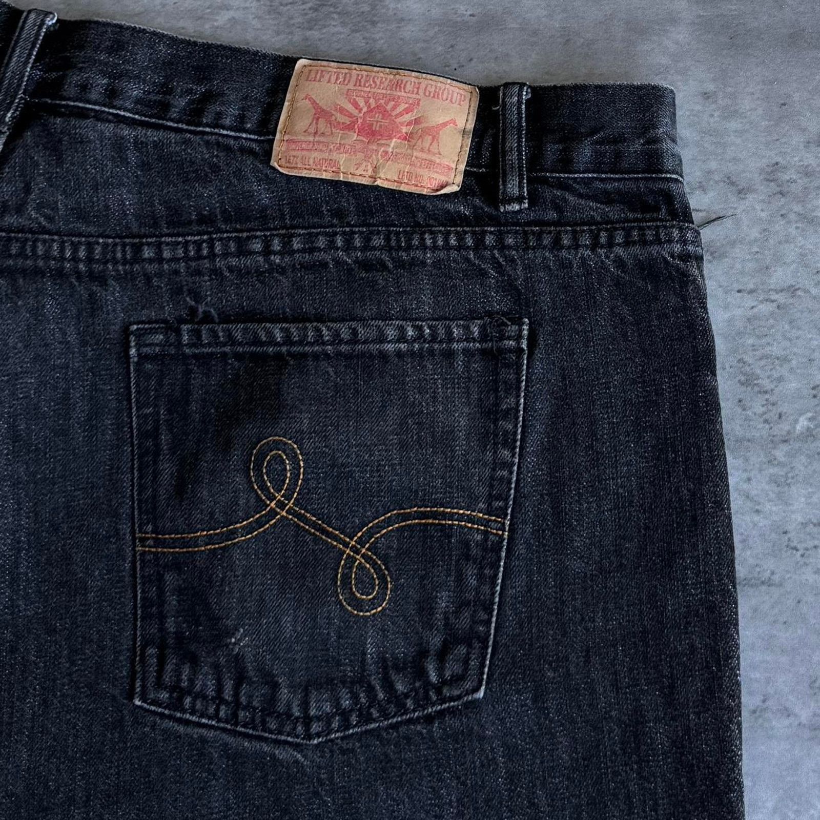LRG × Southpole × Vintage Vintage Y2K LRG Baggy Embroidered Grunge Opium Denim Jeans Size US 42 / EU 58 - 3 Thumbnail