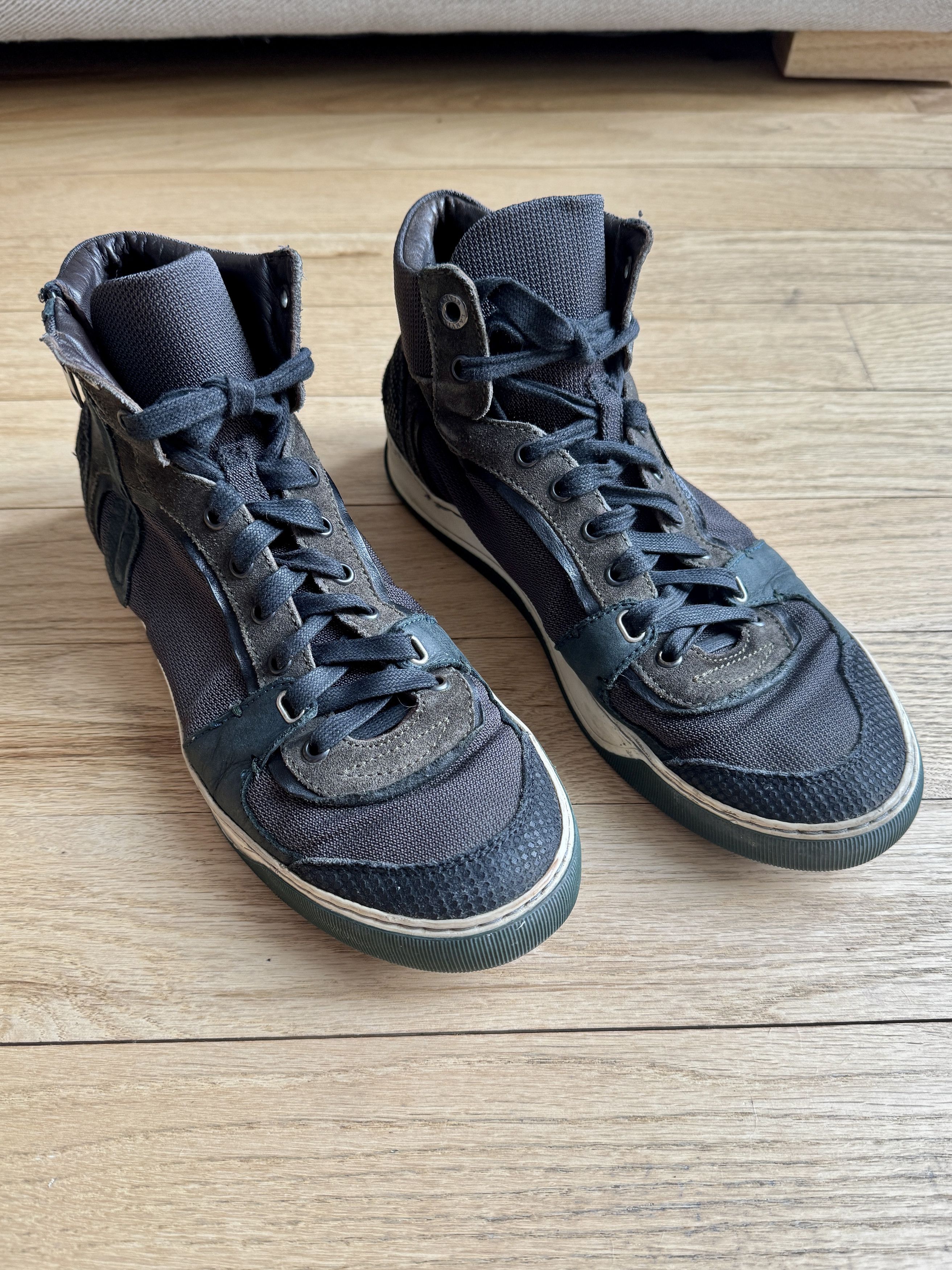 Lanvin Mix Material High Top Sneaker Size US 8 / EU 41 - 5 Thumbnail