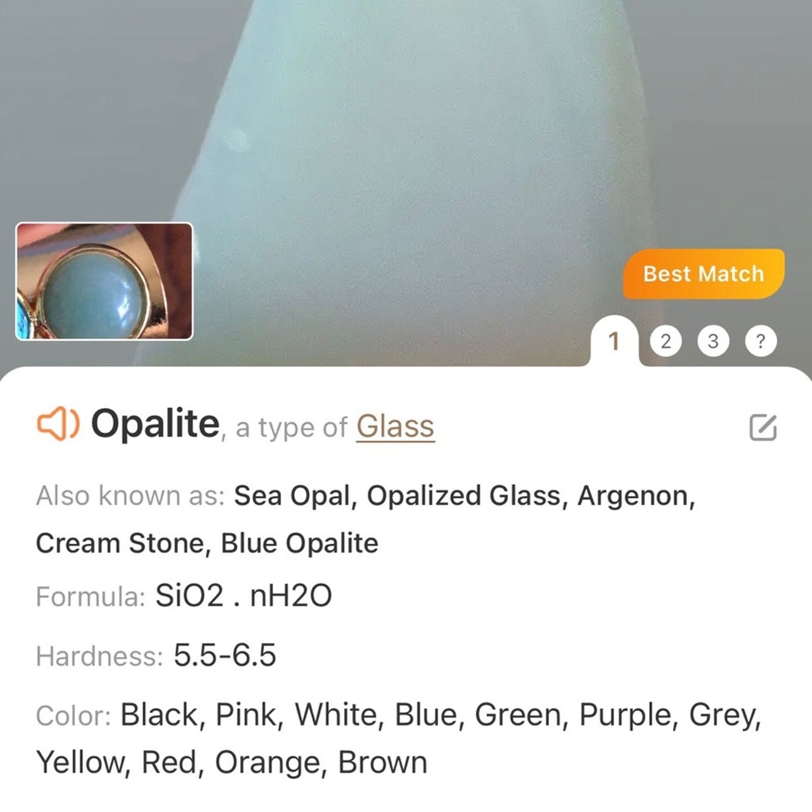 Jewelry Wide gold band duo howlite opalite cabochon ring Size ONE SIZE - 8 Thumbnail