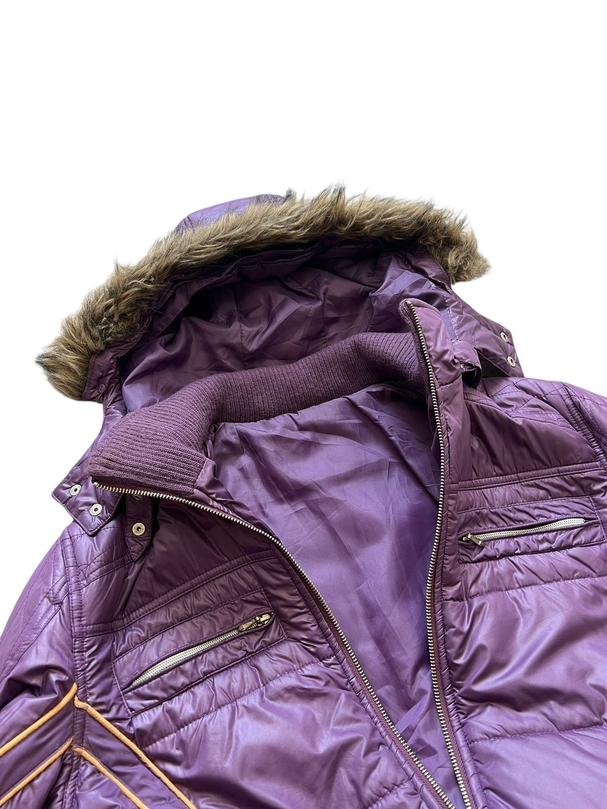 semanticdesign 2000s Semantic Design Fur Hooded Puffer Jacket Size US L / EU 52-54 / 3 - 10 Thumbnail