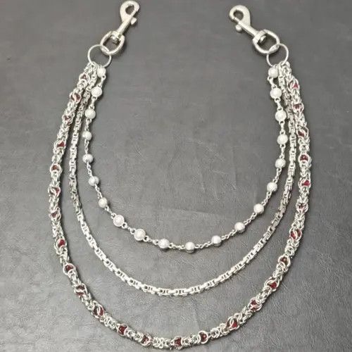 Japanese Brand 2 Layer Natural Echo Pearled Wallet Chain Size ONE SIZE - 4 Thumbnail