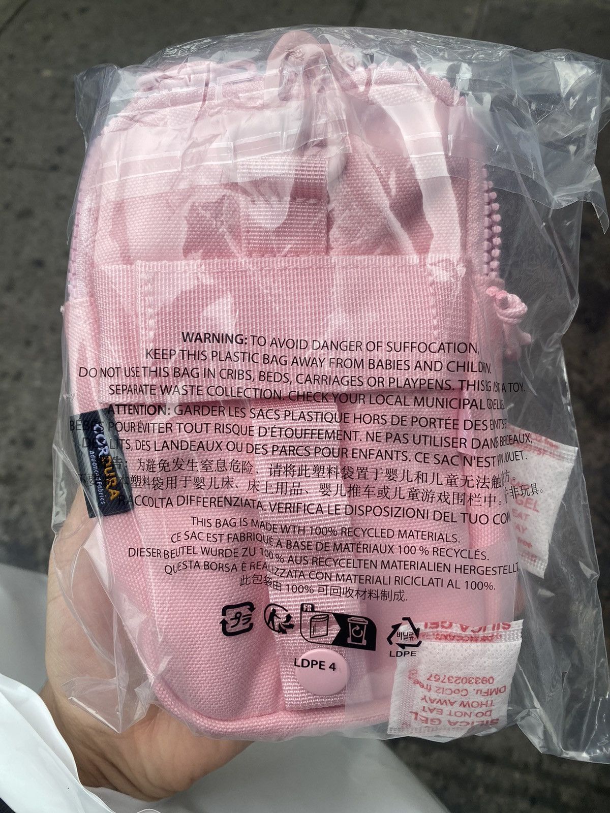 Supreme Camera Bag + Mini Pouch Pink