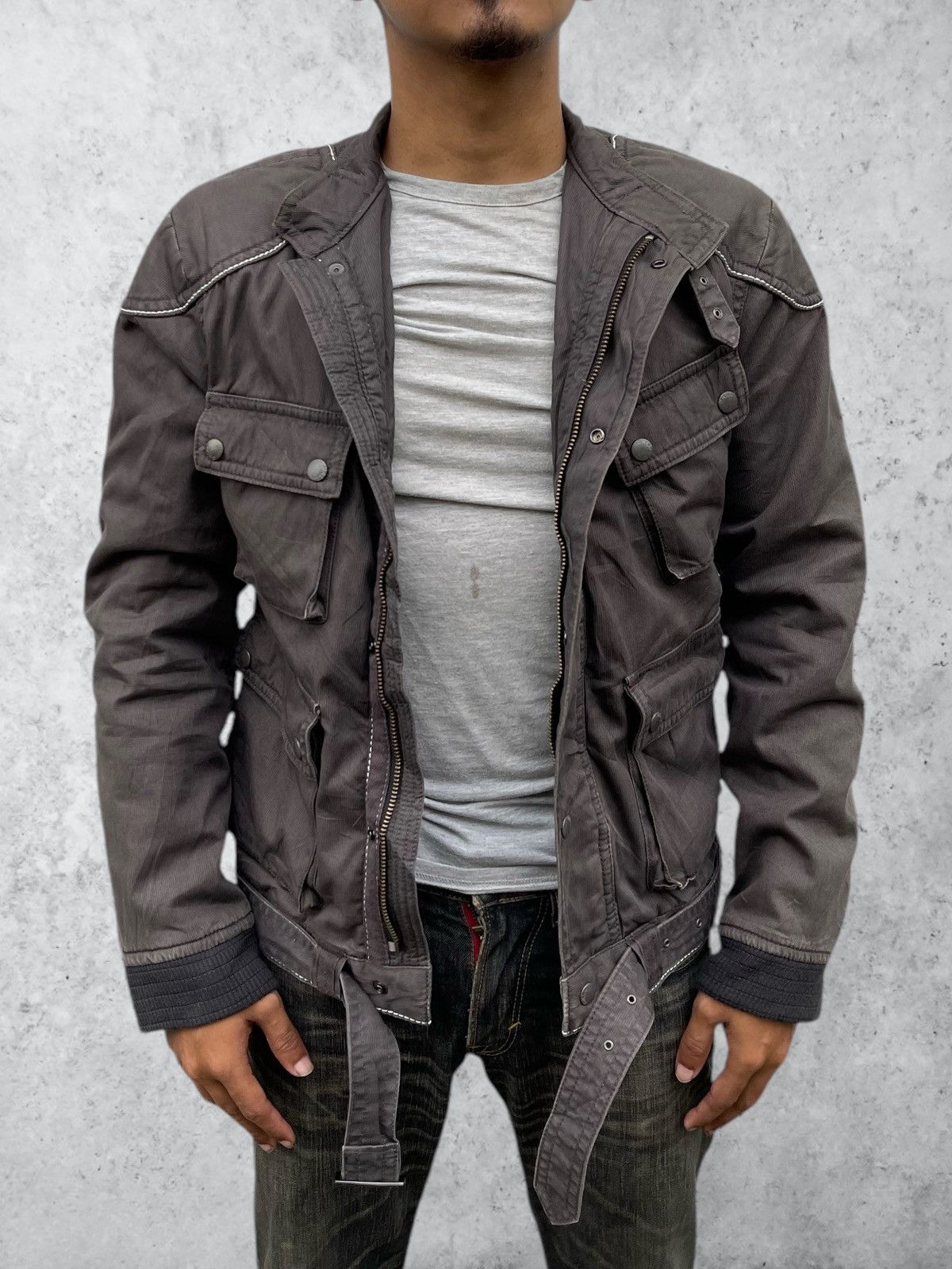 Le Grande Bleu (L.G.B.) 🔥Vintage Ball Raider Jacket With Belt Size US L / EU 52-54 / 3 - 2 Thumbnail
