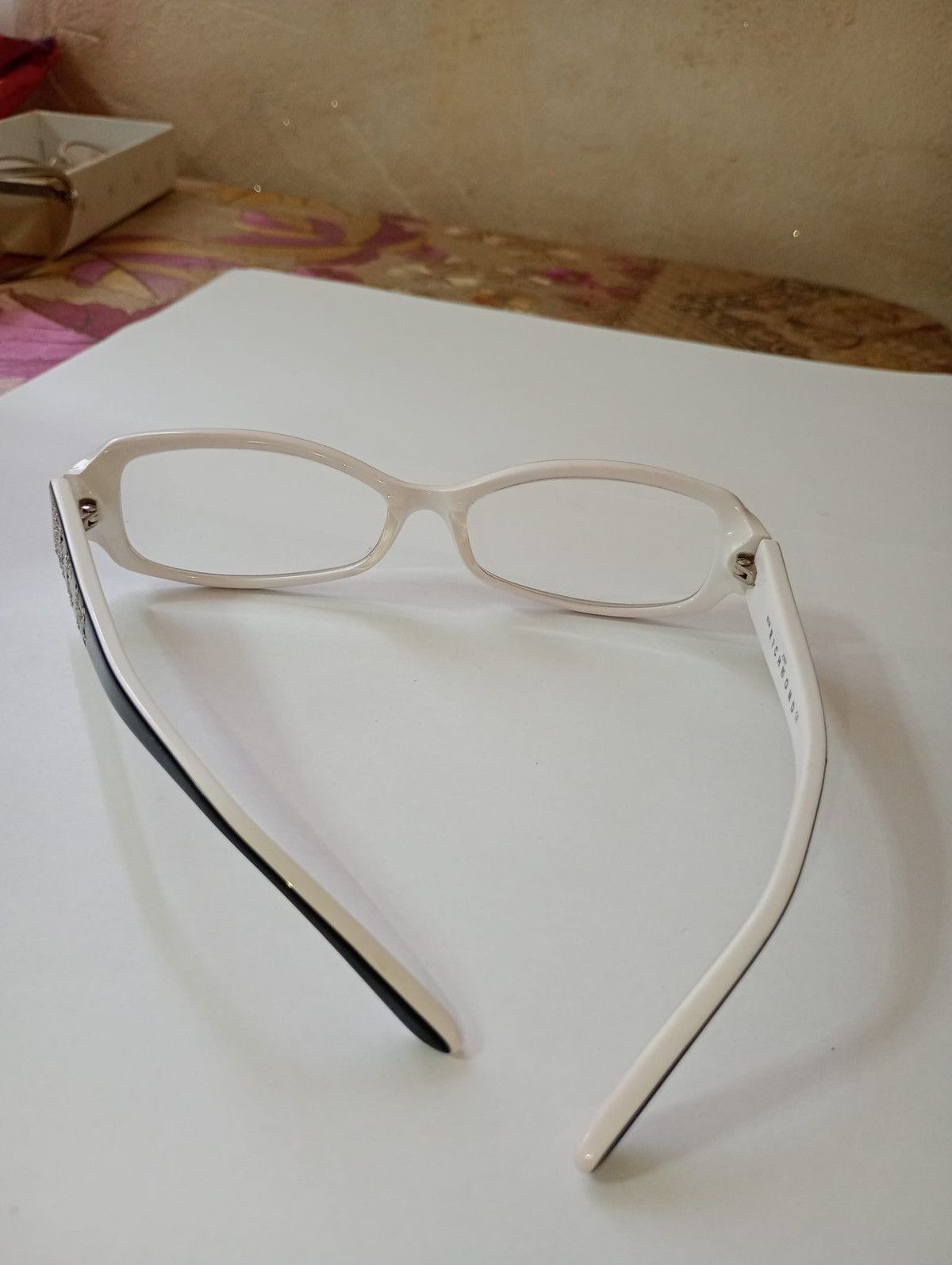 John Richmond Richmond RICH Rhinestone Eyeglass Frames White Size ONE SIZE - 2 Thumbnail