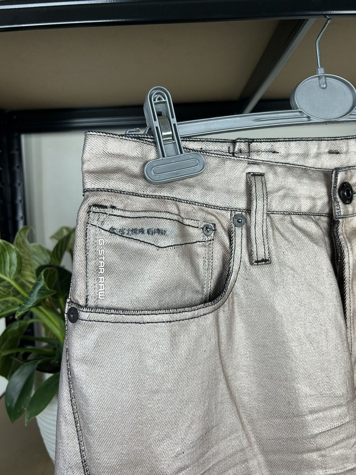 G-Star G Star Raw Scutar 3D Slim Coated Stretch denim Pants jeans Size US 28 / EU 44 - 2 Thumbnail