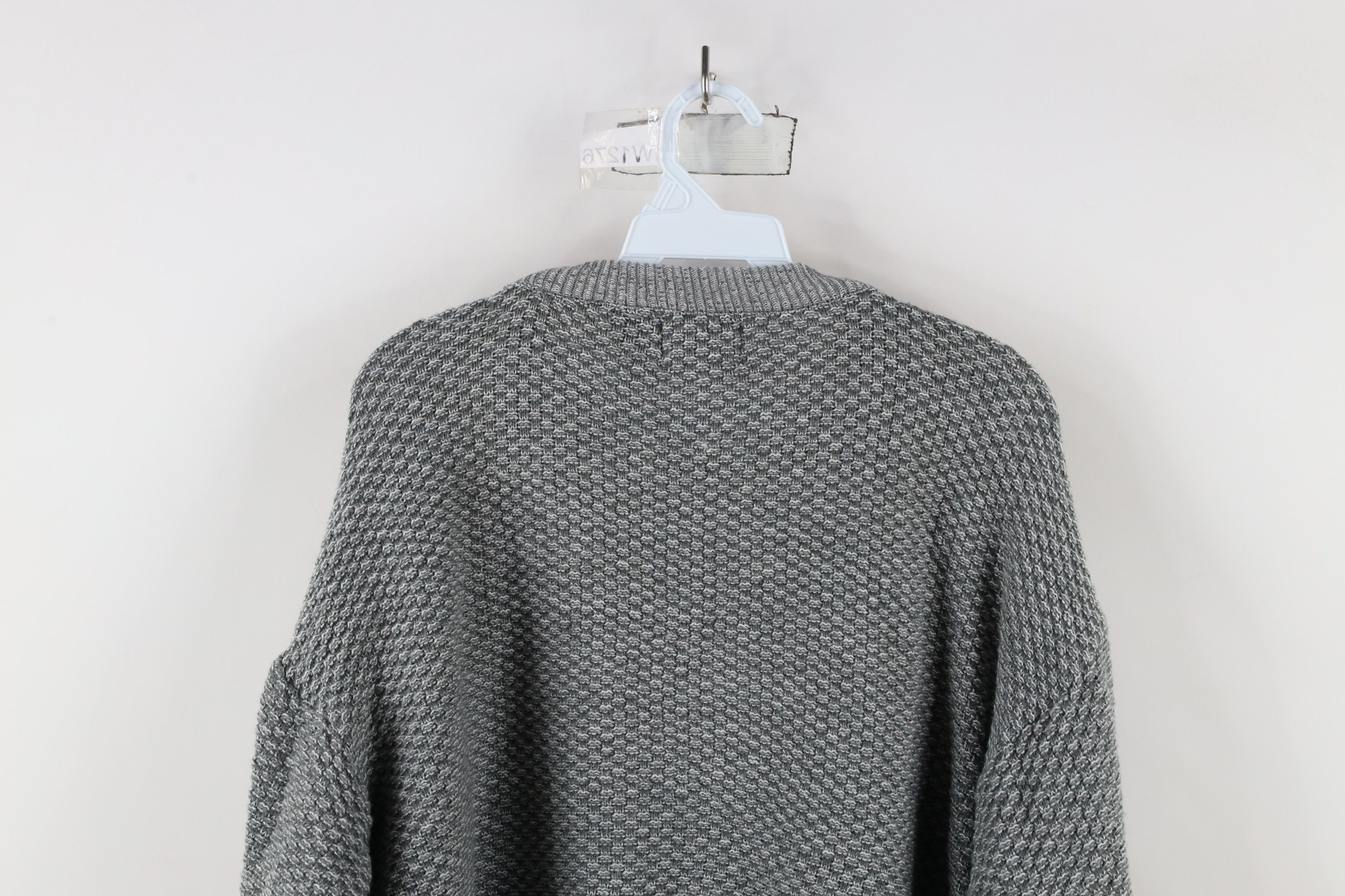 Vintage Vintage 90s Streetwear Trim Thermal Knit Crewneck Sweater Size L / US 10 / IT 46 - 7 Thumbnail